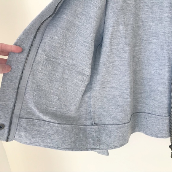 Cotton stretch zip up lightweight sweatshirt - Picture 10 of 14